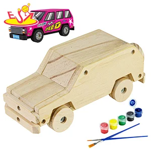 Wooden Truck Toys Car for Toddlers, Unpainted, Safe Algeria
